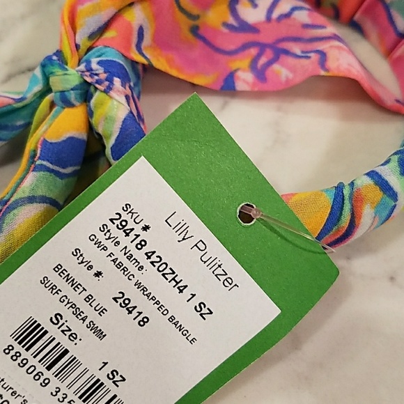 NWT Lilly Pulitzer Bangle Bracelet in Surf Gypsea - Picture 3 of 3